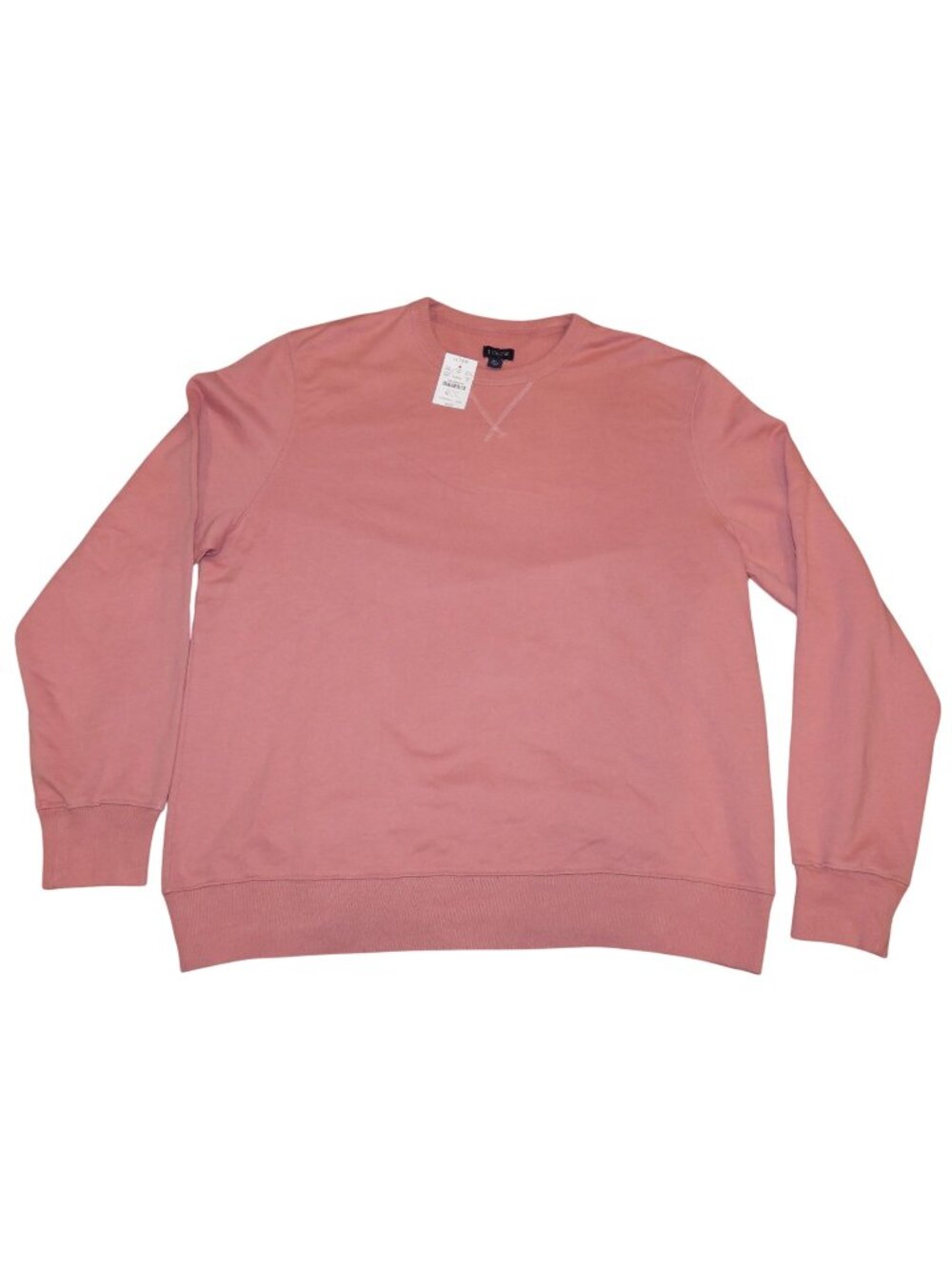 NWT J.Crew Cotton Terry Crew Neck Sweatshirt Coral 100% Cotton AZ194 Adult XL